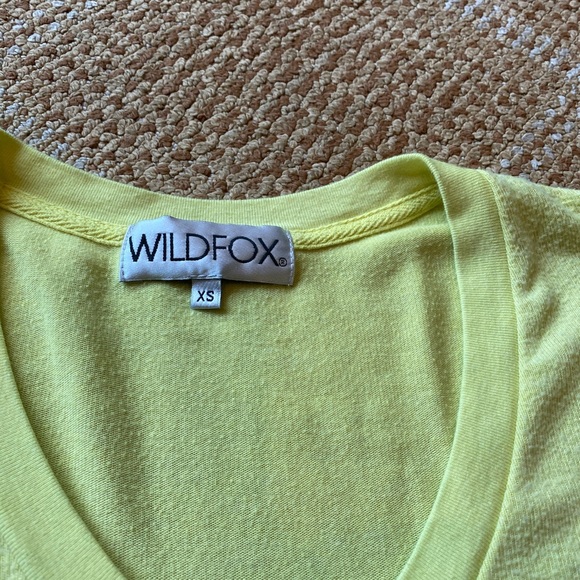Wildfox light yellow lightweight sweatshirt. - Picture 2 of 4